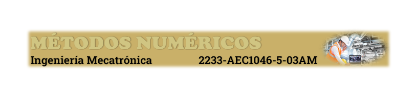 2233 MÉTODOS NUMÉRICOS