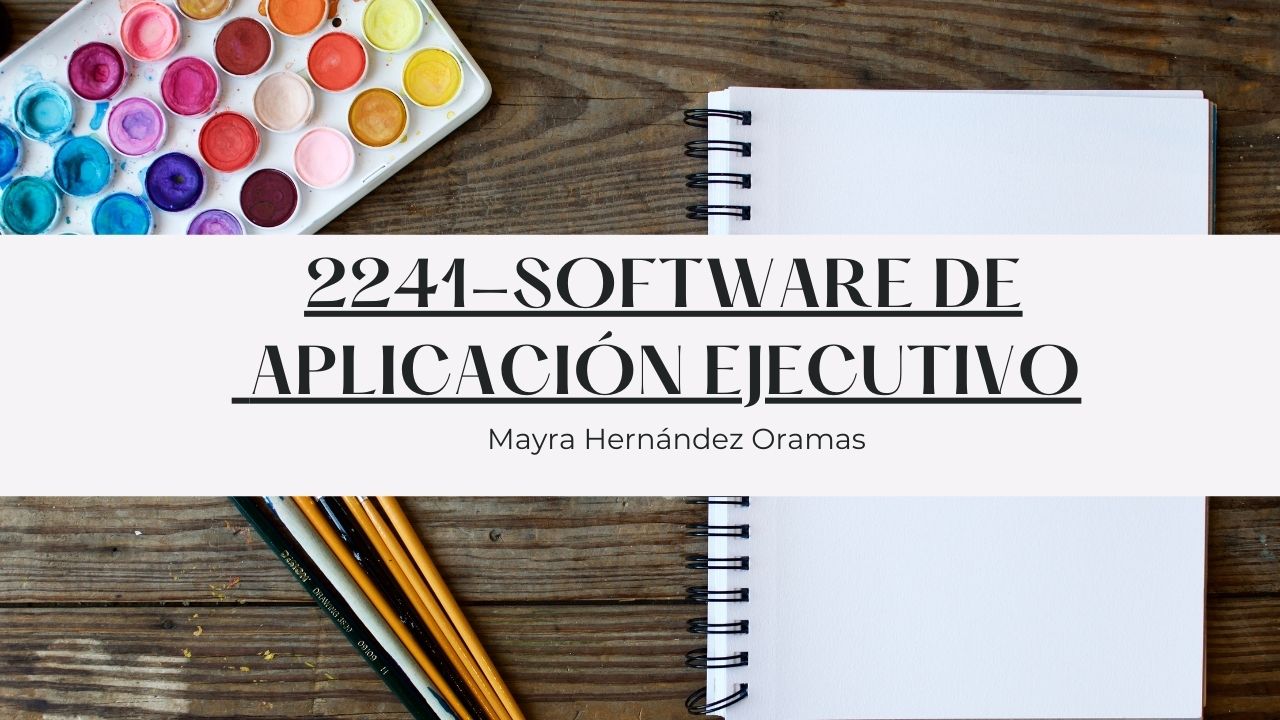 2241-SOFTWARE DE APLICACIÓN EJECUTIVO