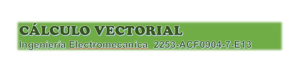 2253 CÁLCULO VECTORIAL 