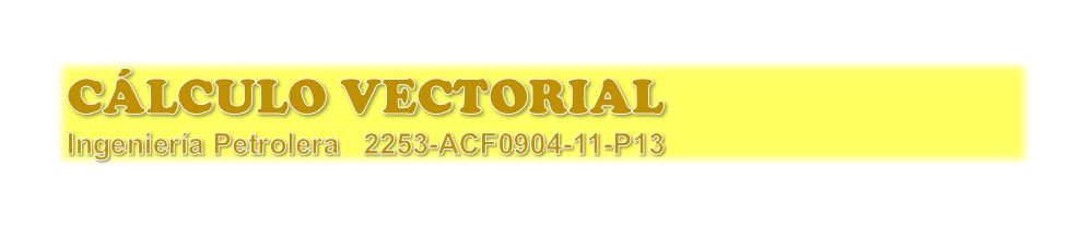 2253 CÁLCULO VECTORIAL 